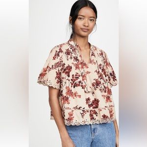 Sea Thea Flutter Blouse Top, Women’s Size 2